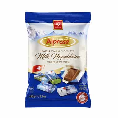 Chocolate  - Gross & Co Alprose Swiss Premium Milk Chocolate Napolitains 150g (5.3 oz) K/P