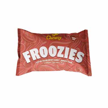 Chewzy Froozies center-filled chewy candy Strawberry Fruit Punch
