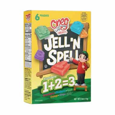 ONEG Jell-N-Spell / Numbers 1+2=3   6 oz