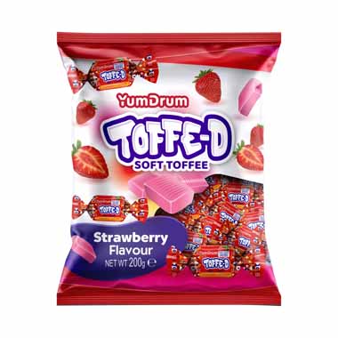 YUMDRUM TOFFE-D STRAW. 200GR