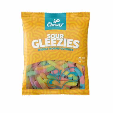 CHEWZY GLEEZIES SOUR WORM