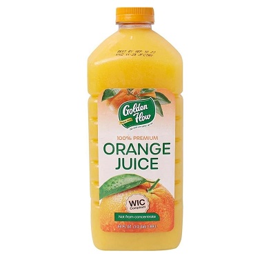 Golden Flow Premium Orange Juice 100% juice 1.89 L