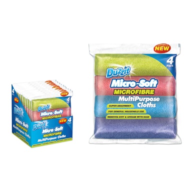 DUZZIT MIC/FIBRE CLOTH X4