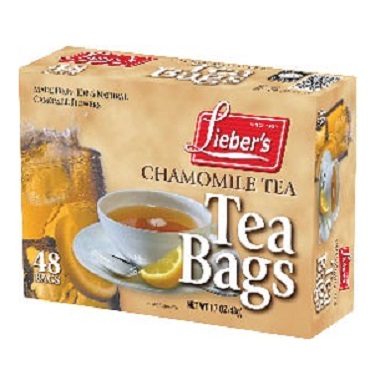 LIEBERS CHAMOMILE TEA BAGS  48 Tea Bags Caffeine-free