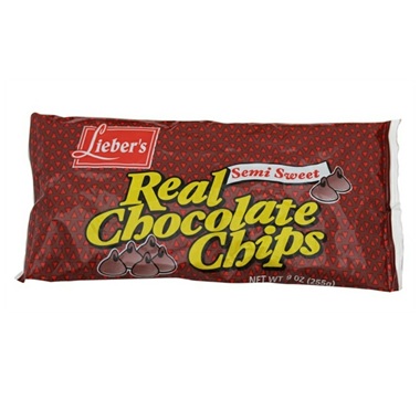 Chocolate Chips - Lieber's Semi Sweet Real Chocolate Chips 255g K/P