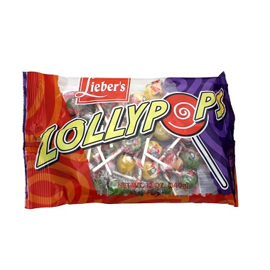 Candy - LIEBERS  LOLLYPOPS 12OZ K/P