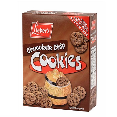  Lieber's Gluten Free Chocolate Chip Cookies Kosher for Passover 7 oz (200g)