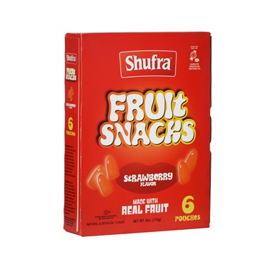 SHU. FRUIT SNACK STRAW.