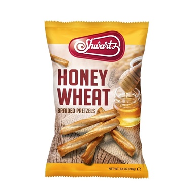 SHWARTZ HONEY WHEAT PRETZELS 240G